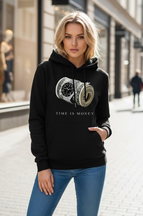 Суичър MARLINZA, Цвят: черен, IVET.BG - Твоят онлайн бутик.