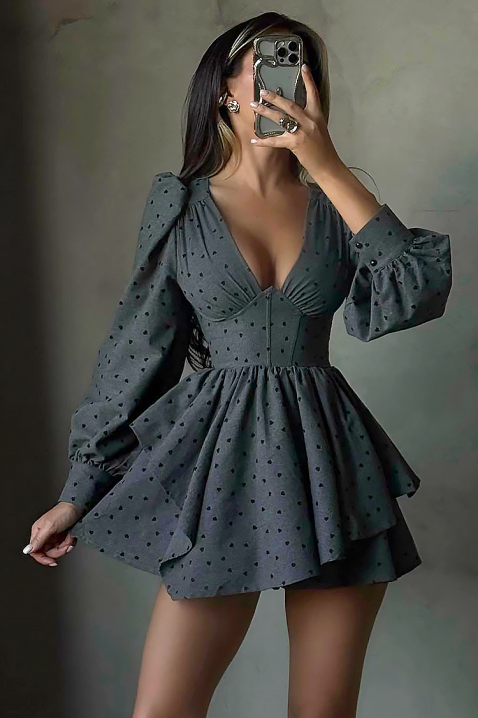 Рокля VURLENDA, Цвят: сив, IVET.BG - Твоят онлайн бутик.