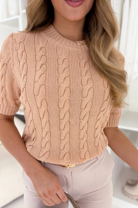 Пуловер NIOGELPA BEIGE, Цвят: беж, IVET.BG - Твоят онлайн бутик.