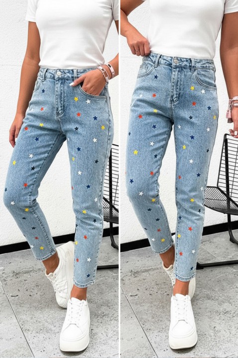 Дънки ZVEROLDA, Цвят: син, IVET.BG - Твоят онлайн бутик.