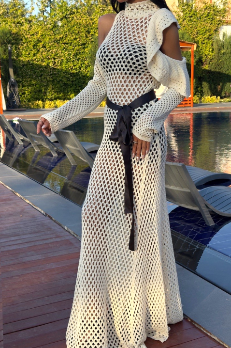 Рокля SOBELZA ECRU, Цвят: екрю, IVET.BG - Твоят онлайн бутик.