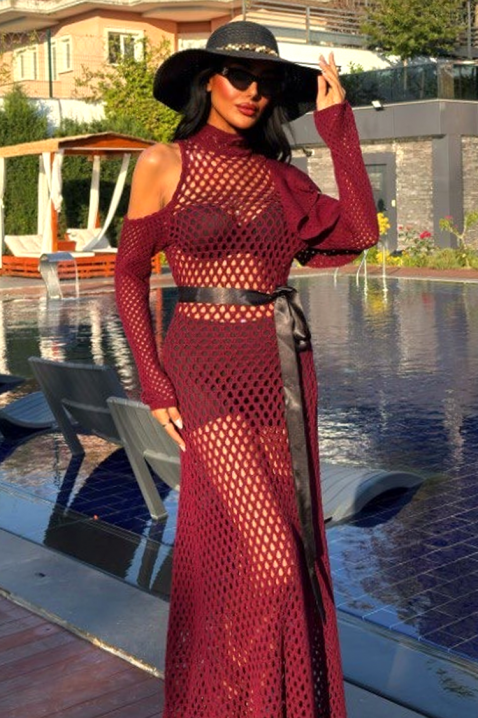 Рокля SOBELZA BORDO, Цвят: бордо, IVET.BG - Твоят онлайн бутик.