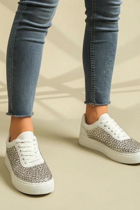 Дамски кецове BLESTULJA, Цвят: сребърен, IVET.BG - Твоят онлайн бутик.