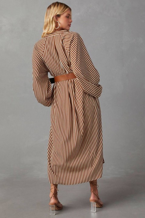 Рокля RAKLINDA BROWN, Цвят: кафяв, IVET.BG - Твоят онлайн бутик.