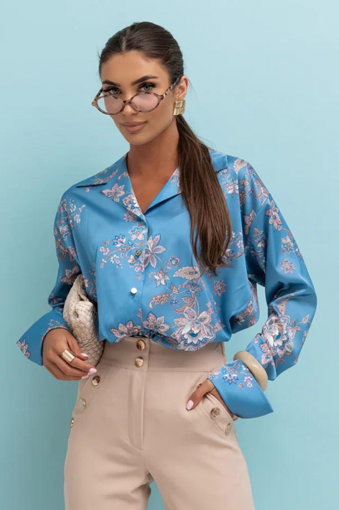 Дамска риза ILANZANA BLUE, Цвят: син, IVET.BG - Твоят онлайн бутик.