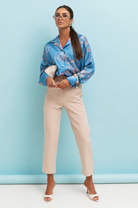 Дамска риза ILANZANA BLUE, Цвят: син, IVET.BG - Твоят онлайн бутик.