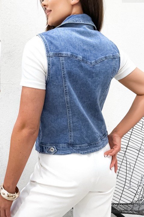 Елек DEMRONZA, Цвят: син, IVET.BG - Твоят онлайн бутик.