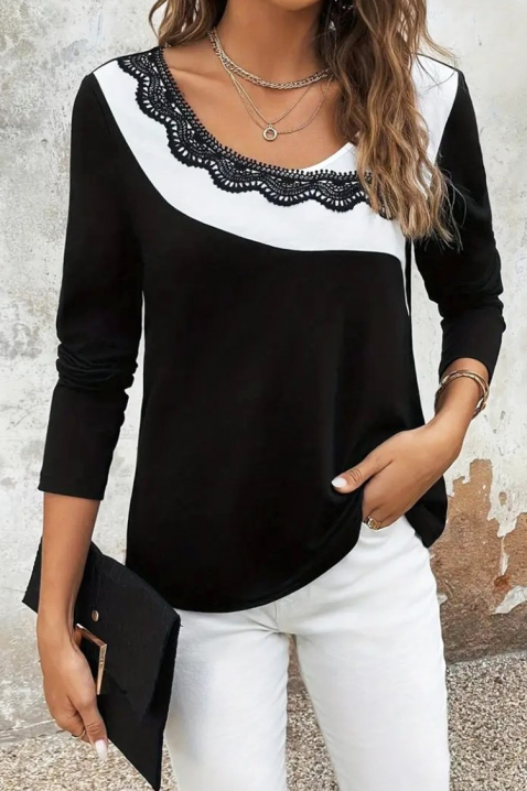 Дамска блуза BLELOLDA, Цвят: черен, IVET.BG - Твоят онлайн бутик.