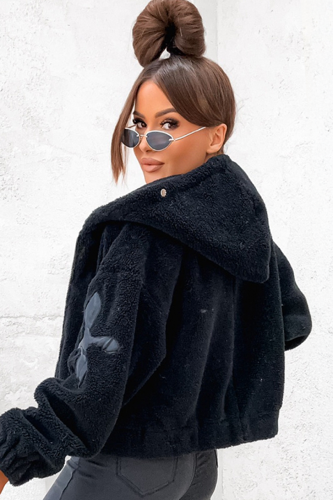 Яке ALOLNINZA BLACK, Цвят: черен, IVET.BG - Твоят онлайн бутик.