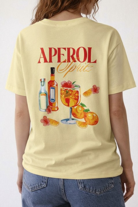 Тениска APEROLZA YELLOW, Цвят: жълт, IVET.BG - Твоят онлайн бутик.