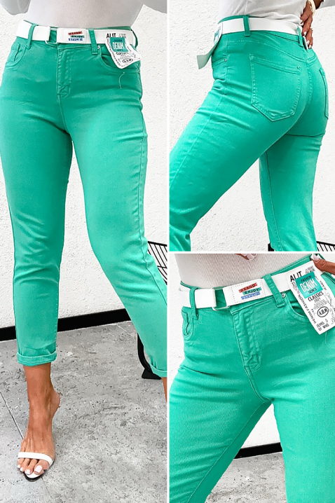 Дънки ZEBRONDA, Цвят: тюркоаз, IVET.BG - Твоят онлайн бутик.