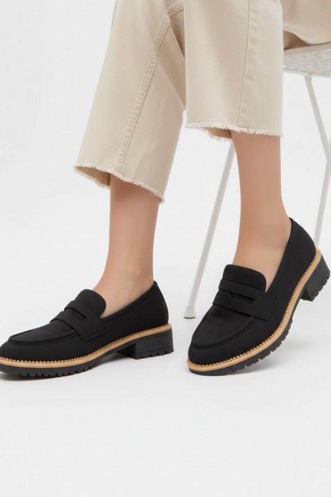 Дамски мокасини MOKANINZA BLACK, Цвят: черен, IVET.BG - Твоят онлайн бутик.