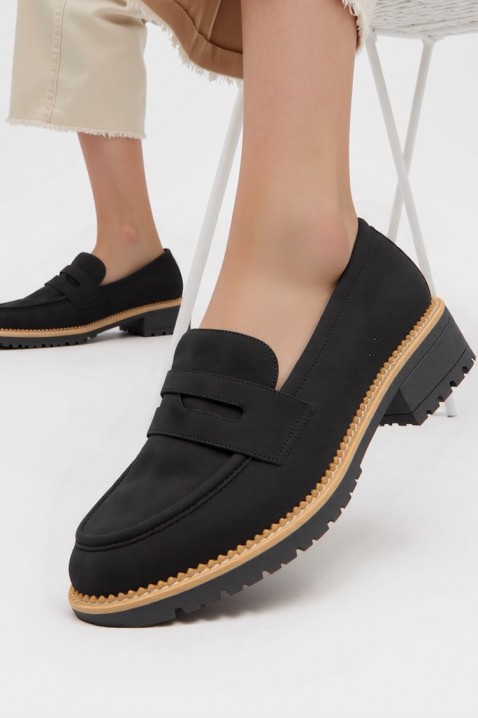 Дамски мокасини MOKANINZA BLACK, Цвят: черен, IVET.BG - Твоят онлайн бутик.