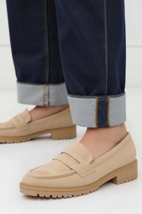 Дамски мокасини MOKANINZA BEIGE, Цвят: беж, IVET.BG - Твоят онлайн бутик.
