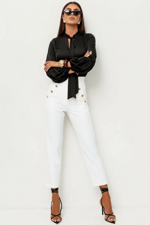 Дамска блуза GERZOLDA BLACK, Цвят: черен, IVET.BG - Твоят онлайн бутик.