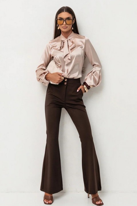 Дамска блуза GERZOLDA BEIGE, Цвят: беж, IVET.BG - Твоят онлайн бутик.