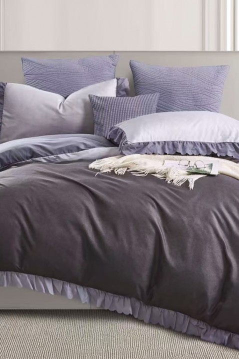 Спален комплект SIOGERY LILA 200x220 cm памук - 3 части, Цвят: лилав, IVET.BG - Твоят онлайн бутик.