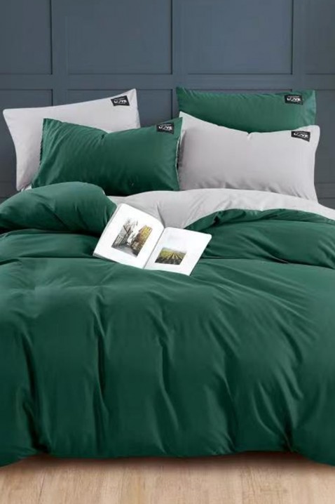 Спален комплект TRENILMY GREEN 200x220 cm памук - 3 части, Цвят: зелен, IVET.BG - Твоят онлайн бутик.