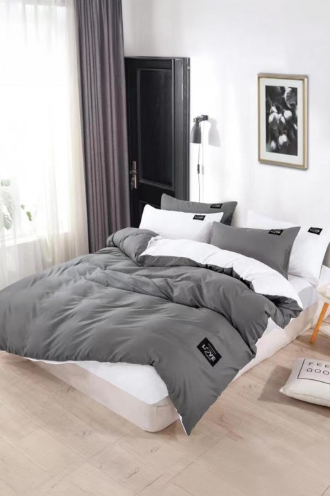 Спален комплект TRENILMY GRAFIT 200x220 cm памук - 3 части, Цвят: графит, IVET.BG - Твоят онлайн бутик.