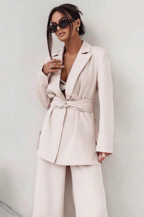 Комплект ELEGANVA ECRU, Цвят: екрю, IVET.BG - Твоят онлайн бутик.