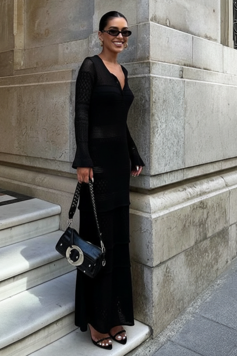 Рокля STROLVERZA, Цвят: черен, IVET.BG - Твоят онлайн бутик.