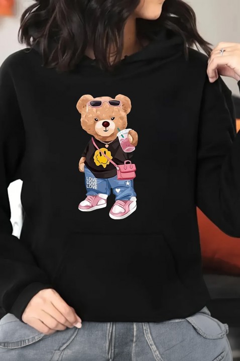 Суичър MECHOLDA, Цвят: черен, IVET.BG - Твоят онлайн бутик.