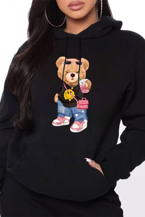 Суичър MECHOLDA, Цвят: черен, IVET.BG - Твоят онлайн бутик.