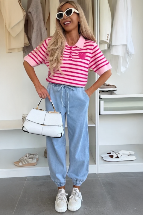 Пуловер BOLELONZA PINK, Цвят: розов, IVET.BG - Твоят онлайн бутик.