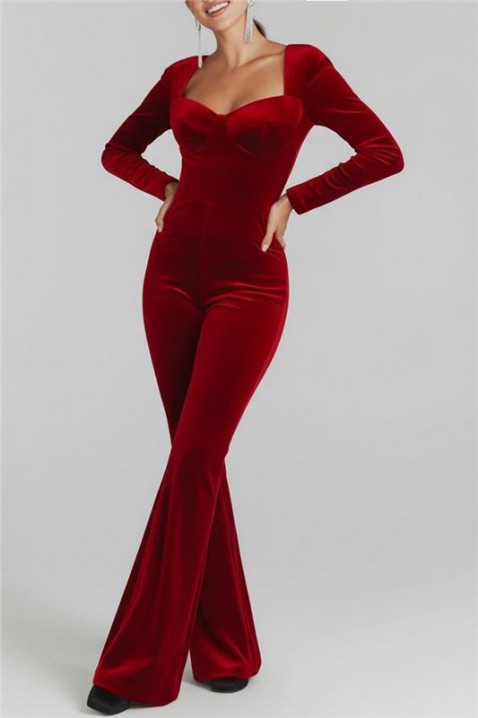 Гащеризон BAGRONSA RED, Цвят: червен, IVET.BG - Твоят онлайн бутик.