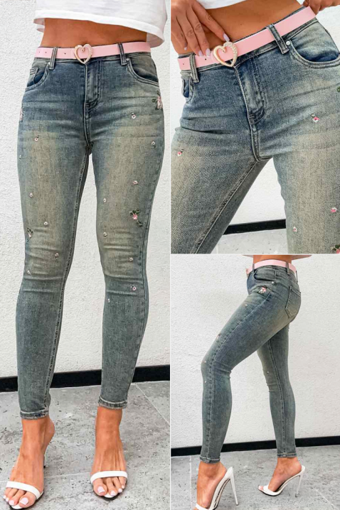 Дънки LOMENZINA, Цвят: светлосин, IVET.BG - Твоят онлайн бутик.