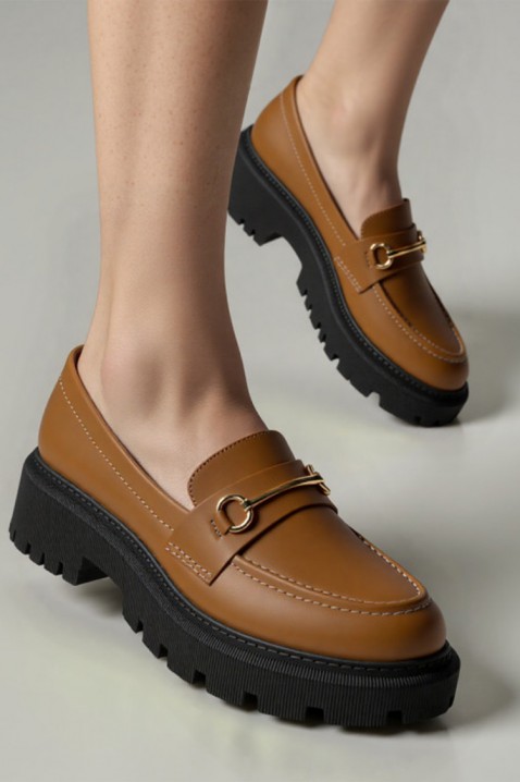 Дамски мокасини KSIOVERLA BROWN, Цвят: светлокафяв, IVET.BG - Твоят онлайн бутик.