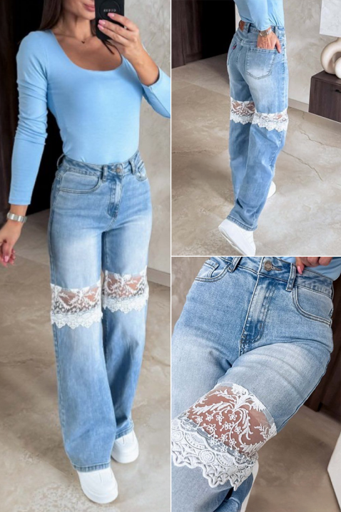 Дънки ZABRASKA, Цвят: светлосин, IVET.BG - Твоят онлайн бутик.