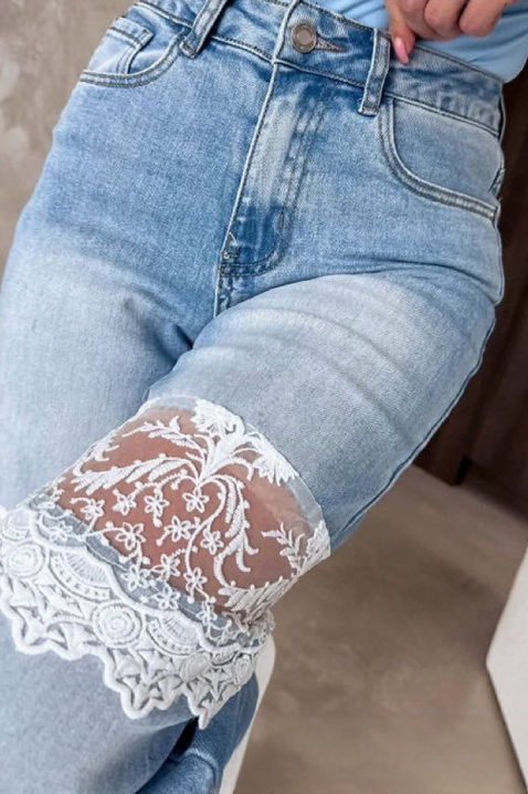 Дънки ZABRASKA, Цвят: светлосин, IVET.BG - Твоят онлайн бутик.