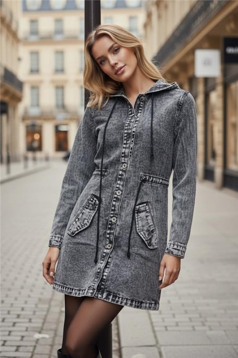 Дънково яке ANREOLA, Цвят: сив, IVET.BG - Твоят онлайн бутик.