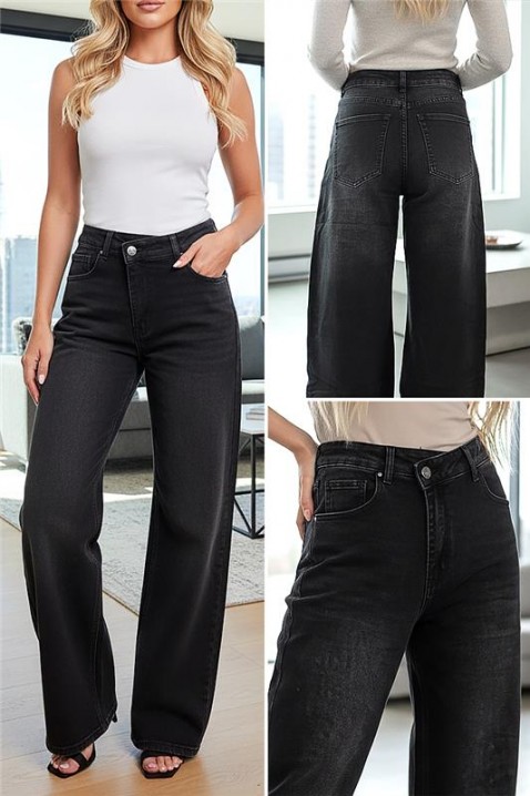 Дънки TOLANA, Цвят: черен, IVET.BG - Твоят онлайн бутик.