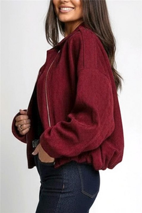 Яке ZERLENDA BORDO, Цвят: бордо, IVET.BG - Твоят онлайн бутик.