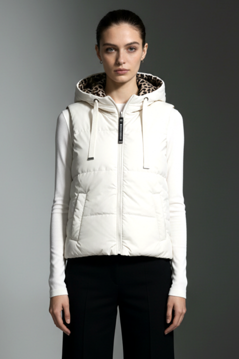 Елек CLERMONA WHITE, Цвят: бял, IVET.BG - Твоят онлайн бутик.