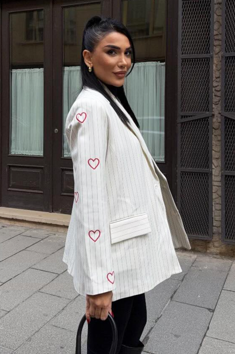 Сако NARILZA WHITE, Цвят: бял, IVET.BG - Твоят онлайн бутик.