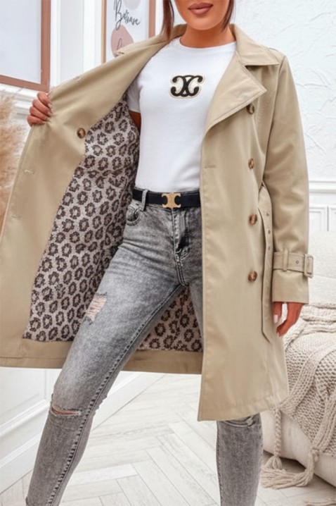 Тренчкот GRELOZA BEIGE, Цвят: беж, IVET.BG - Твоят онлайн бутик.