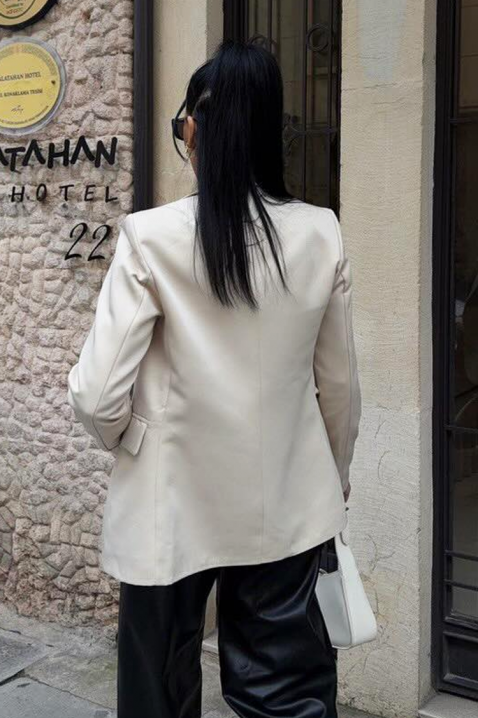 Сако FILILONDA, Цвят: екрю, IVET.BG - Твоят онлайн бутик.