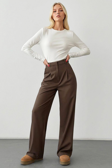 Панталон CLINILDA, Цвят: кафяв, IVET.BG - Твоят онлайн бутик.