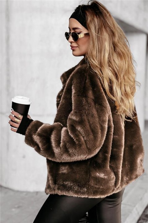 Яке ISLANDA BROWN, Цвят: кафяв, IVET.BG - Твоят онлайн бутик.