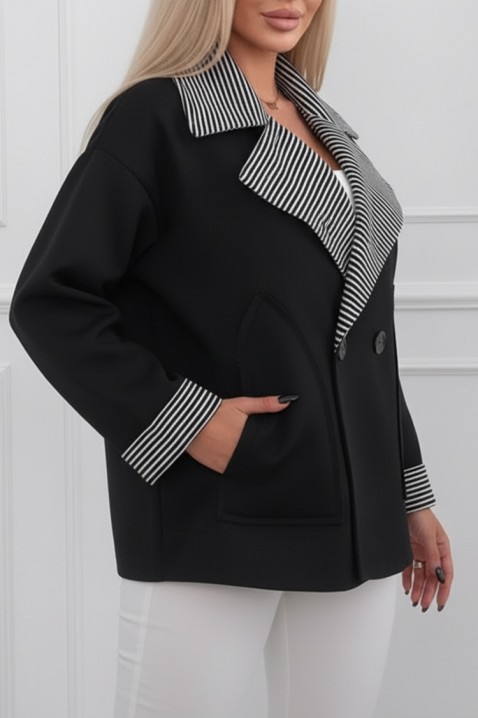 Палто VOLENDILA BLACK, Цвят: черен, IVET.BG - Твоят онлайн бутик.