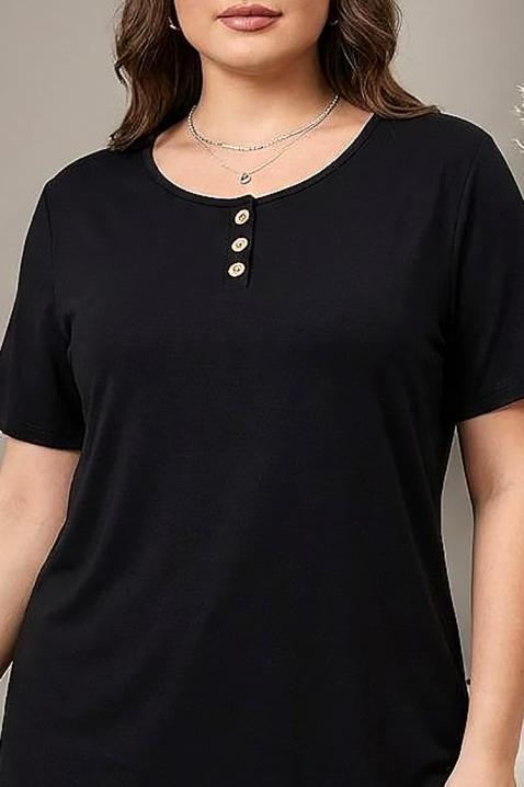 Тениска SILORZA BLACK, Цвят: черен, IVET.BG - Твоят онлайн бутик.