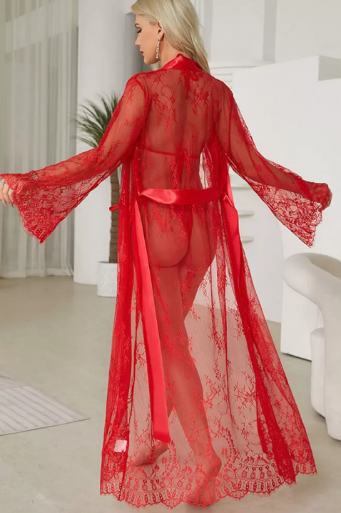 Халат DUALINZA, Цвят: червен, IVET.BG - Твоят онлайн бутик.