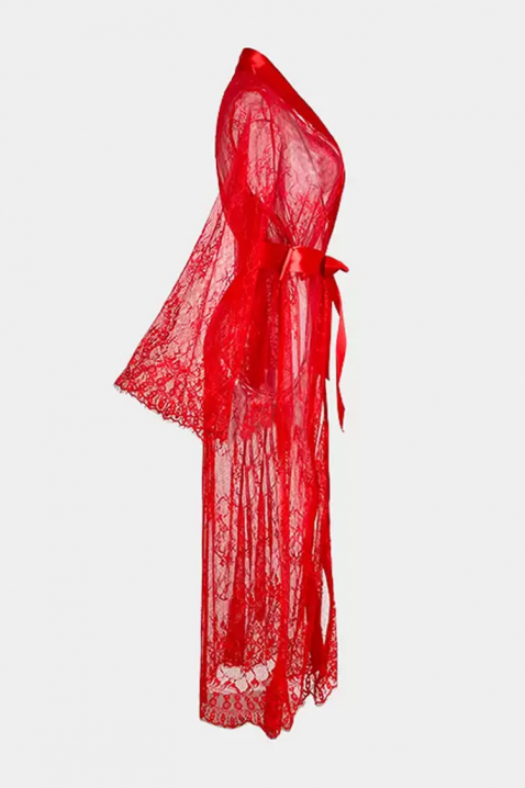 Халат DUALINZA, Цвят: червен, IVET.BG - Твоят онлайн бутик.