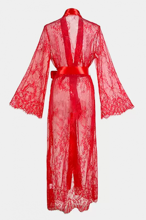 Халат DUALINZA, Цвят: червен, IVET.BG - Твоят онлайн бутик.