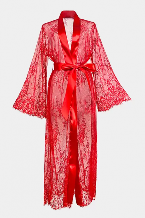 Халат DUALINZA, Цвят: червен, IVET.BG - Твоят онлайн бутик.