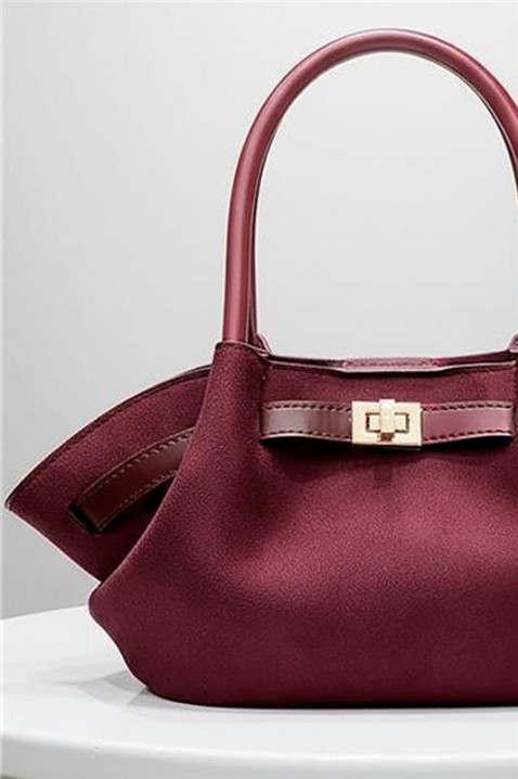 Дамска чанта GAZIOLA BORDO, Цвят: бордо, IVET.BG - Твоят онлайн бутик.