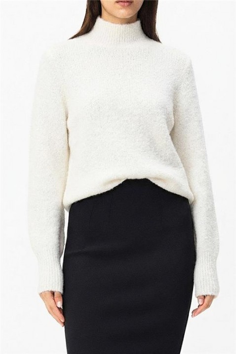 Пуловер BROJEFA WHITE, Цвят: бял, IVET.BG - Твоят онлайн бутик.